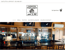 Tablet Screenshot of castletonpizza.com